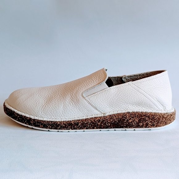 Birkenstock Callan Slip On Convertible Heel Leather White Narrow EU41 10 NIB - Picture 4 of 16